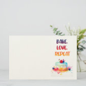 Süße Kuchen Design  Briefpapier (Stehend Vorderseite)