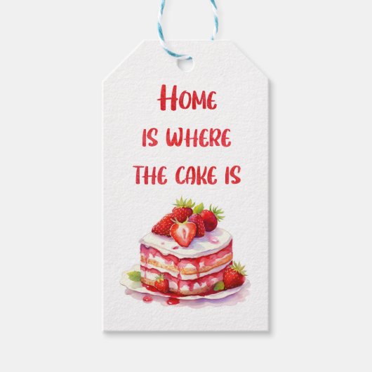 Süße Kuchen-Design Geschenkanhänger (Vorderseite)