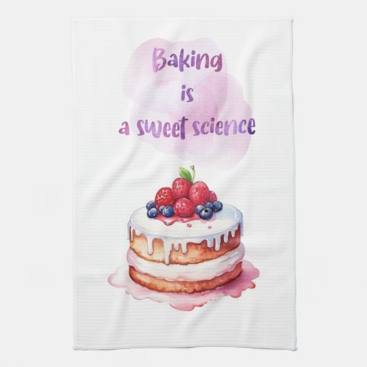 Süße Kuchen Design Geschirrtuch (Vertikal)