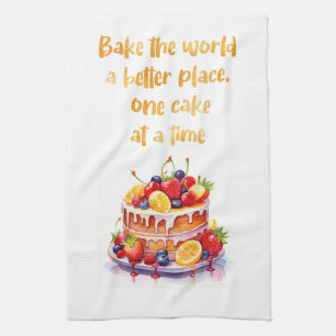 Süße Kuchen Design Geschirrtuch