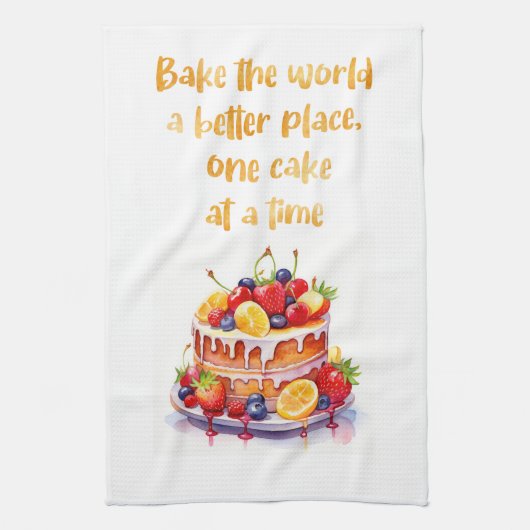 Süße Kuchen Design Geschirrtuch (Vertikal)