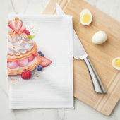 Süße Kuchen Design Geschirrtuch (Viertel Falte)