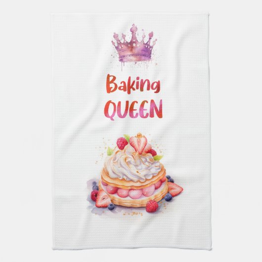 Süße Kuchen Design Geschirrtuch (Vertikal)