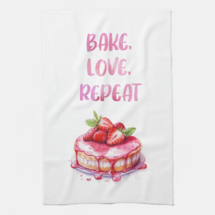 Süße Kuchen Design Geschirrtuch