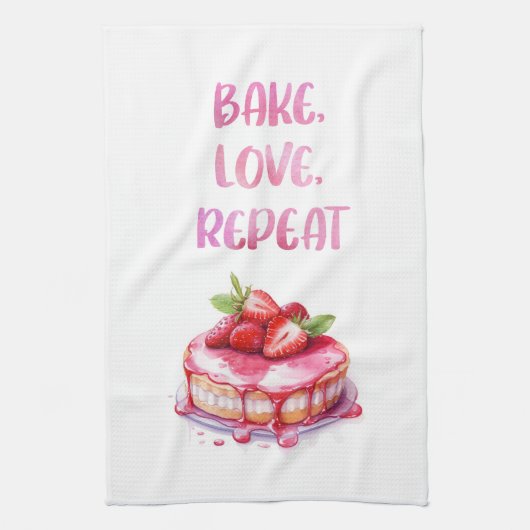 Süße Kuchen Design Geschirrtuch (Vertikal)
