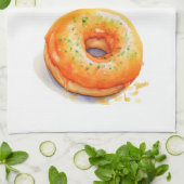 Süße Kuchen Design Geschirrtuch (Gefaltet)
