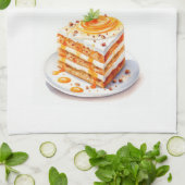Süße Kuchen Design Geschirrtuch (Gefaltet)