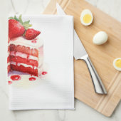 Süße Kuchen Design Geschirrtuch (Viertel Falte)