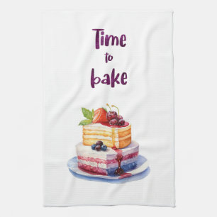 Süße Kuchen Design Geschirrtuch