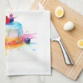 Süße Kuchen Design Geschirrtuch (Viertel Falte)