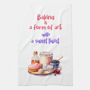 Süße Kuchen Design Geschirrtuch