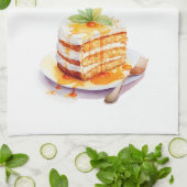 Süße Kuchen-Design Geschirrtuch (Gefaltet)