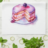 Süße Kuchen Design Geschirrtuch (Gefaltet)