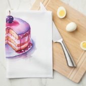 Süße Kuchen Design Geschirrtuch (Viertel Falte)