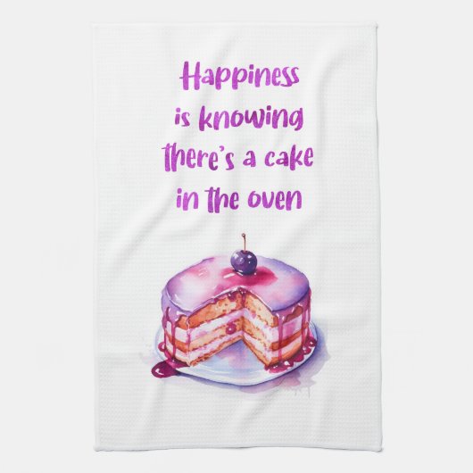Süße Kuchen Design Geschirrtuch (Vertikal)