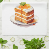 Süße Kuchen Design Geschirrtuch (Gefaltet)
