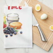 Süße Kuchen Design Geschirrtuch (Viertel Falte)