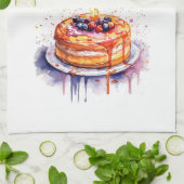 Süße Kuchen-Design Geschirrtuch (Gefaltet)