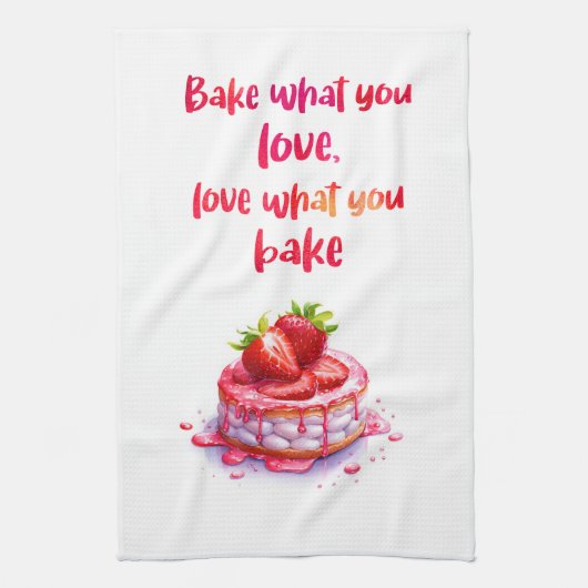 Süße Kuchen Design Geschirrtuch (Vertikal)