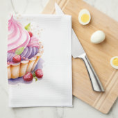 Süße Kuchen Design Geschirrtuch (Viertel Falte)