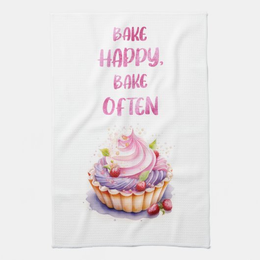 Süße Kuchen Design Geschirrtuch (Vertikal)