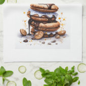 Süße Kuchen Design Geschirrtuch (Gefaltet)
