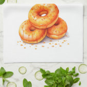 Süße Kuchen Design Geschirrtuch (Gefaltet)