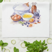 Süße Kuchen Design Geschirrtuch (Gefaltet)