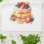 Süße Kuchen Design Geschirrtuch (Gefaltet)