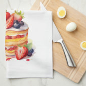 Süße Kuchen Design Geschirrtuch (Viertel Falte)