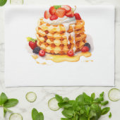 Süße Kuchen Design Geschirrtuch (Gefaltet)