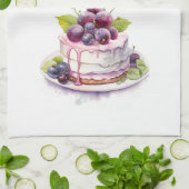 Süße Kuchen-Design Geschirrtuch (Gefaltet)