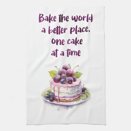 Süße Kuchen-Design Geschirrtuch (Vertikal)