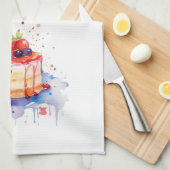 Süße Kuchen-Design Geschirrtuch (Viertel Falte)