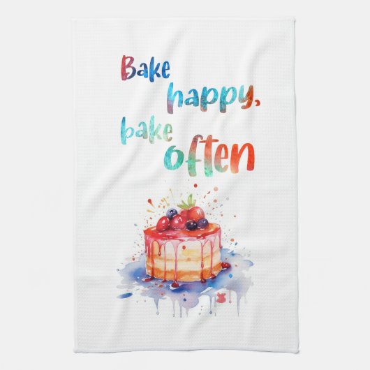 Süße Kuchen-Design Geschirrtuch (Vertikal)