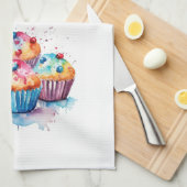 Süße Kuchen Design Geschirrtuch (Viertel Falte)