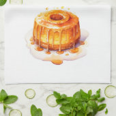 Süße Kuchen-Design Geschirrtuch (Gefaltet)