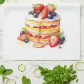 Süße Kuchen Design Geschirrtuch (Gefaltet)