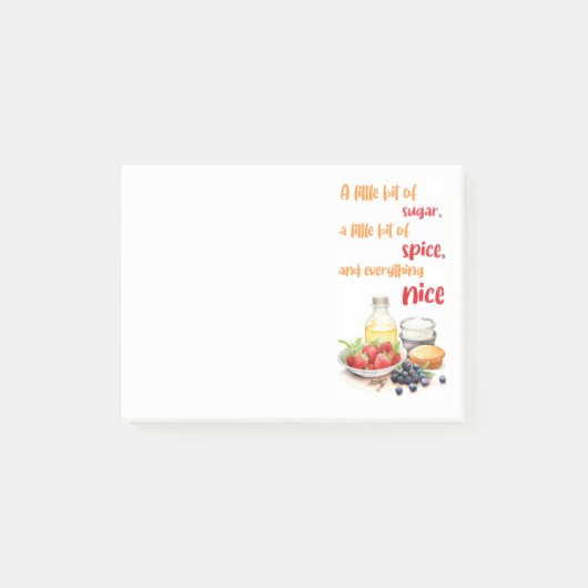 Süße Kuchen Design Post-it Klebezettel (Vorderseite)
