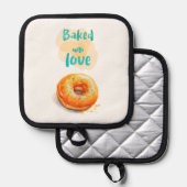 Süße Kuchen-Design Topflappen (Vorderseite/Rückseite)