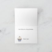 Süße Kuchen-Geburtstags-Gruß-Karte Karte (Innenseite)