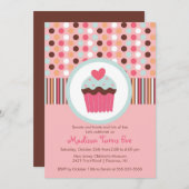 Süße Kuchen-Geburtstags-Party Einladung (Vorne/Hinten)