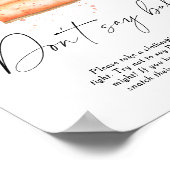 Süsse Kuchen Kürbis - Sag kein Babyposter Poster (Ecke)