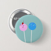 SÜSSE Kuchen-Pops-Schaltfläche Button (Vorne & Hinten)