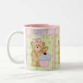 Süße Kuchen-Tassennahrung Zweifarbige Tasse (Links)