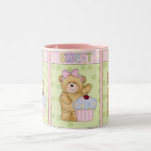 Süße Kuchen-Tassennahrung Zweifarbige Tasse (Mittel)