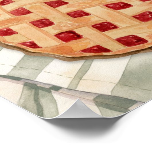 Süsse Kuchen Willkommenszeichen Poster (Ecke)