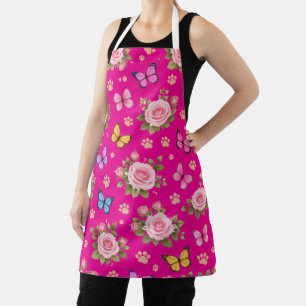 Süße Küchenschürze für Haustierliebhaber Rosen & Schürze