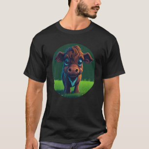 Süße Kuh Babykalb  Kuhherde Kuh Kuhstall Landwirt T-Shirt