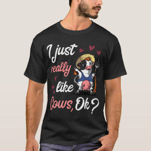 Süße Kuh Bauernhof Tier T-Shirt